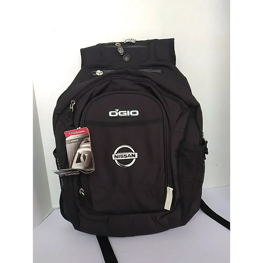 O'Gio Fugitive Black Nissan Car Accessories ‎ Backpack with Laptop Pocket Large